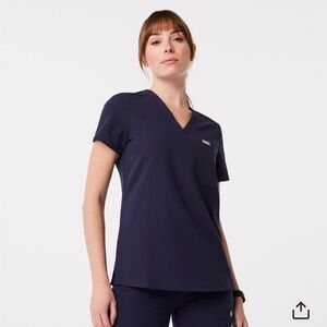 FIGS Catarina Navy Scrub Top